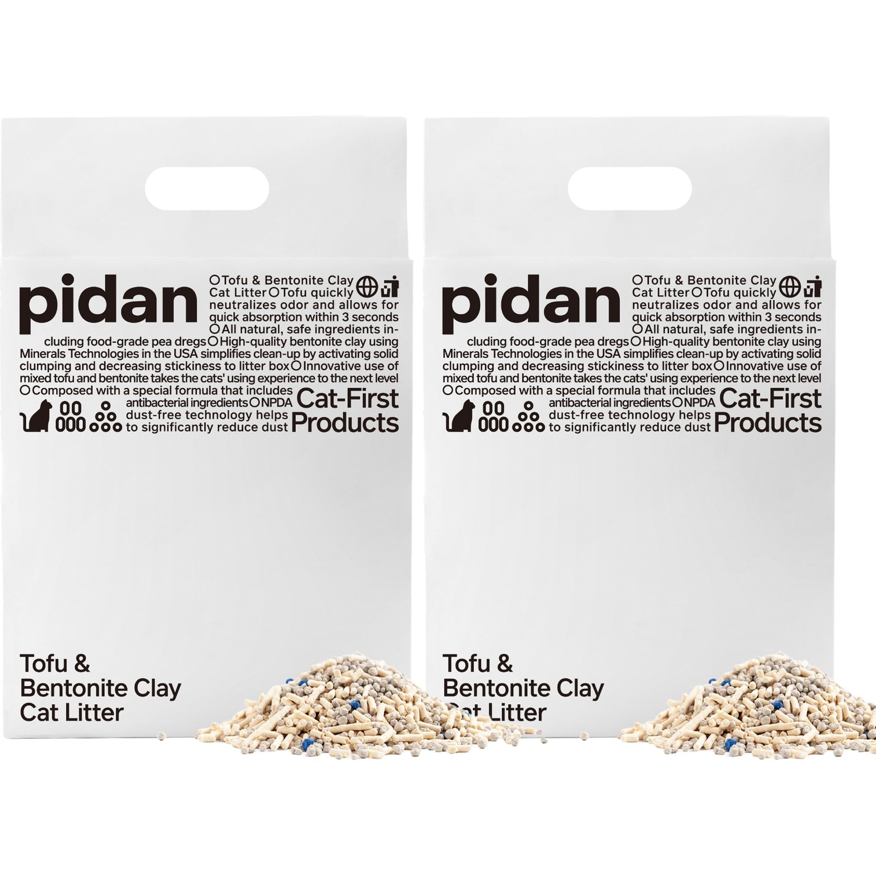 Pidan Signature Tofu Blend Cat Litter, 10.58-lb bundle (2 x 5.29 bags)
