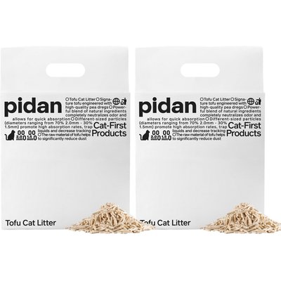 Pidan Pidan Natural Tofu Cat Litter, 10.58-Ib bundle