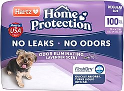 Hartz Home Protection Odor Eliminating Dog Pee Pads, 100 count