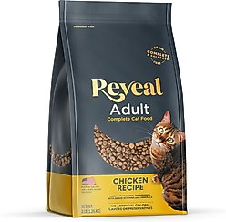 Reveal Natural Complete & Balanced Grain-Free Chicken Recipe Dry Cat Food, 3-lb bag
