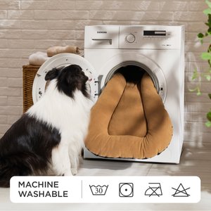 Bedsure Ultra Soft Fleece Thin Washable Dog Crate Mat, Brown, Large: 35-in L x 22-in W