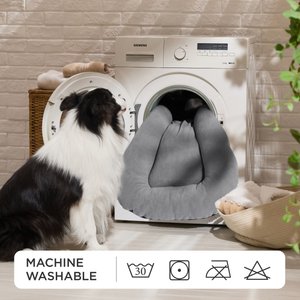 Bedsure Ultra Soft Fleece Thin Washable Dog Crate Mat, Light Grey, Large: 35-in L x 22-in W