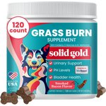 Solid Gold Grass Burn Lawn Protection Soft Chews Urine Neutralizer Supplement for Dogs, 120 count