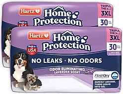 Hartz Home Protection No Odor No Leaks Lavendar Scented 3X-Large Dog Pads, 36 x 36-in, 60 count