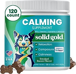 Solid Gold Keep Calm & Wag On Calming Aid Chew Supplement for Dogs, 120 count