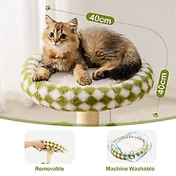MewooFun 28-in Linen Small Cat Tree, Green, Large slide 2 of 4