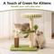 Show in main carousel: MewooFun 28-in Linen Small Cat Tree, Green, Large slide 2 of 4