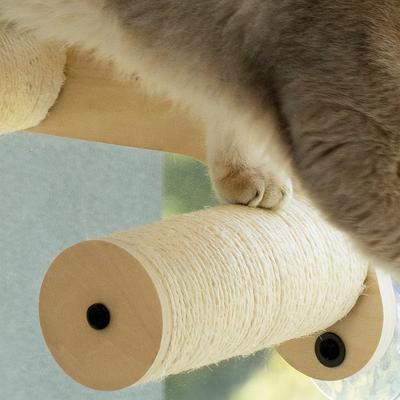 Show full view: MewooFun Steinway Cat Wall Shelves, Natural slide 4 of 5