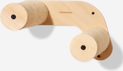MewooFun Sisal Rope Scratcher Wooden Cat Wall Shelves, Natural