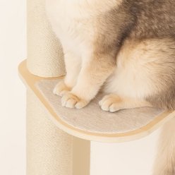 MewooFun Sisal Scratcher Cat Wall Shelves, Natural slide 2 of 5