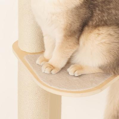 Show full view: MewooFun Sisal Scratcher Cat Wall Shelves, Natural slide 4 of 5