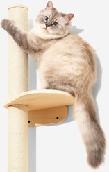 MewooFun Sisal Scratcher Cat Wall Shelves, Natural