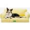 Show in main carousel: MewooFun Fashion Fluffy Dog & Cat Sofa Bed, Yellow, 25.6-in slide 1 of 5