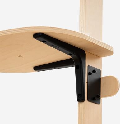 Show full view: MewooFun 4-Level Wooden Cat Wall Shelves, Natural slide 5 of 5