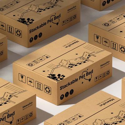 Show full view: MewooFun Stackable Wooden Hammock Cat Sofa Bed with Removable Cover, Brown, 21.65-in slide 5 of 6