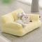 Show in main carousel: MewooFun Fluffy Durable Dog & Cat Sofa Bed with Removable Cover, 26-in, Yellow slide 5 of 6