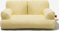 MewooFun Fluffy Durable Dog & Cat Sofa Bed with Removable Cover, 26-in, Yellow