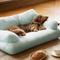 Show in main carousel: MewooFun Fluffy Durable Dog & Cat Sofa Bed with Removable Cover, 26-in, Blue slide 1 of 6