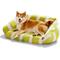 Show in main carousel: MewooFun Fluffy Dog & Cat Sofa Bed with Removable Cover, 35.4-in, Green slide 1 of 4