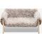 Show in main carousel: MewooFun Plush Wooden Dog & Cat Sofa Bed, 20.9-in, Brown slide 2 of 6
