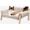 Show in main carousel: MewooFun Plush Wooden Dog & Cat Sofa Bed, 20.9-in, Brown slide 1 of 6