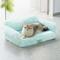 Show in main carousel: MewooFun Fashion Fluffy Dog & Cat Sofa Bed with Removable Cover, 25.6-in, Blue slide 5 of 6