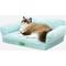 Show in main carousel: MewooFun Fashion Fluffy Dog & Cat Sofa Bed with Removable Cover, 25.6-in, Blue slide 2 of 6