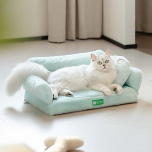 MewooFun Orthopedic Dog & Cat Sofa Bed with Removable Cover, Blue, Large