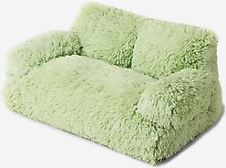 MewooFun Sedative Dog & Cat Sofa Bed with Removable Cover, Green, 26-in