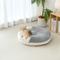 Show in main carousel: MewooFun Hooded Blanket Cave Dog & Cat Bed with Removable Cover, White, 20.47-in slide 4 of 5