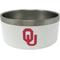Show in main carousel: ShopInstaPets NCAA Stainless Steel Dog Bowl, 32-oz, Oklahoma Sooners  slide 1 of 3