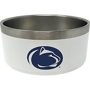 ShopInstaPets NCAA Stainless Steel Dog Bowl, 32-oz, Penn State Nittany Lions 