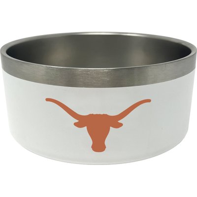 ShopInstaPets ShopInstaPets NCAA Stainless Steel Dog Bowl, 32-oz, Texas Longhorns