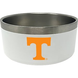 ShopInstaPets NCAA Stainless Steel Dog Bowl, 32-oz, Tennessee Volunteers 