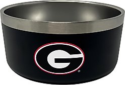 ShopInstaPets Georgia Bulldogs Stainless Steel Dog Bowl, 4-cup
