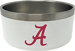 ShopInstaPets NCAA Stainless Steel Dog Bowl, 32-oz, Alabama Crimson Tide 