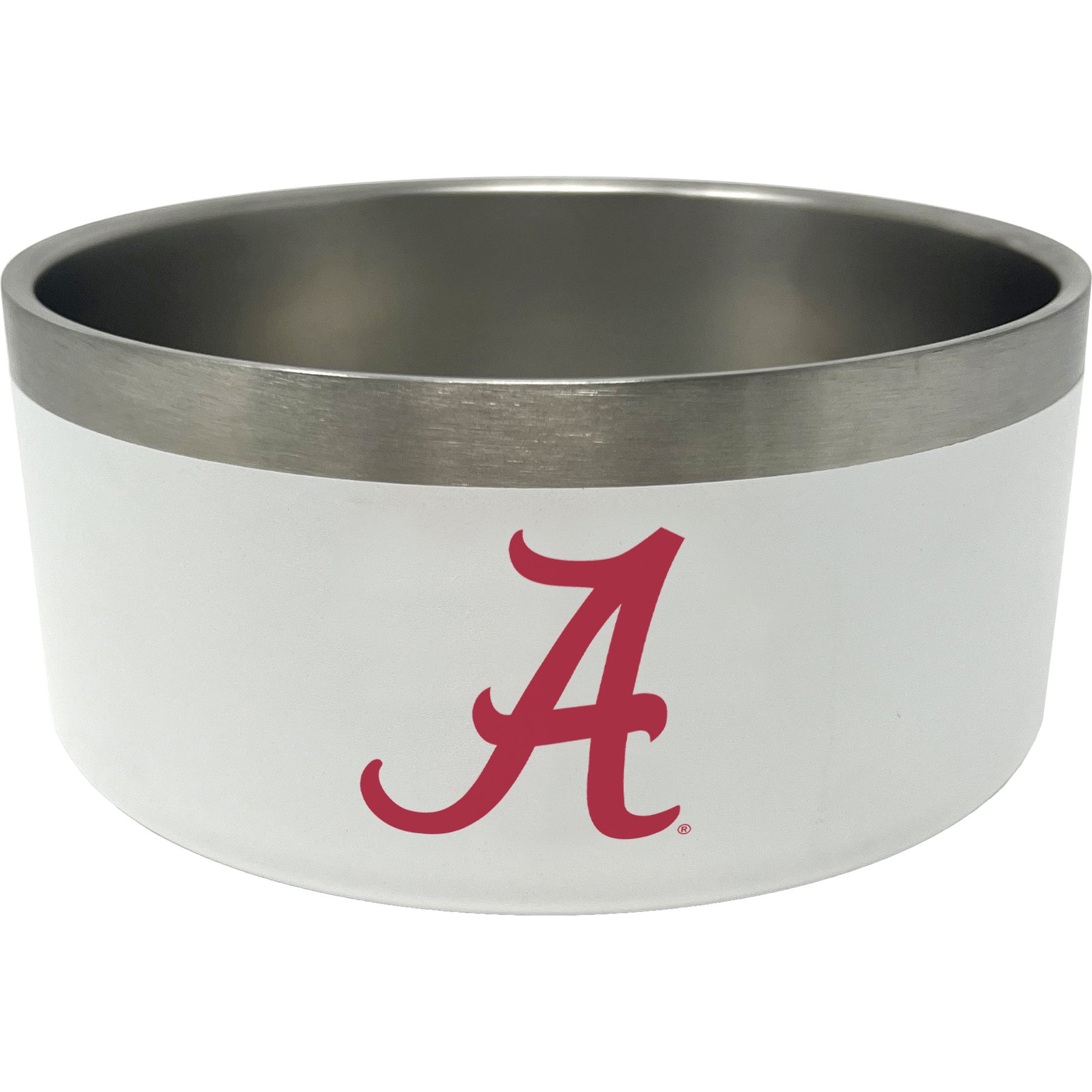 ShopInstaPets NCAA Stainless Steel Dog Bowl, 32-oz, Alabama Crimson Tide