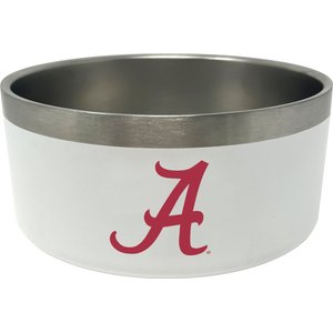 ShopInstaPets NCAA Stainless Steel Dog Bowl, 32-oz, Alabama Crimson Tide 