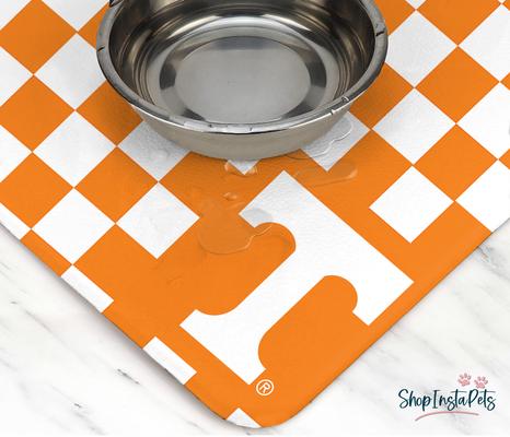 Show full view: ShopInstaPets NCAA Dog Bowl Placemat, Tennessee Volunteers slide 3 of 3