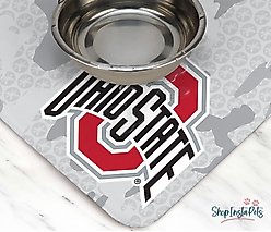 ShopInstaPets NCAA Dog Bowl Placemat, Ohio State Buckeyes slide 2 of 3
