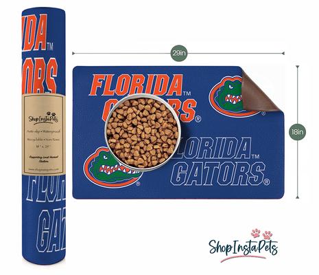 Show full view: ShopInstaPets NCAA Dog Bowl Placemat, Florida Gators slide 2 of 3