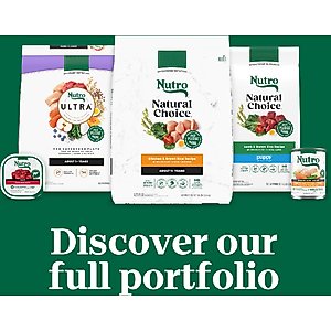 Nutro Hearty Stew Variety Pack Chunky Beef, Tomato, Carrot & Pea Stew & Tender Chicken Adult Wet Dog Food, 12.5-oz can, case of 12