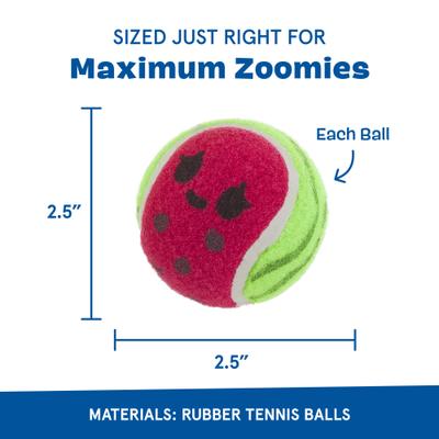 Show full view: BARK Baller Melons Dog Plush Toy, Small slide 3 of 9