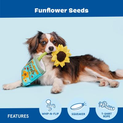 Show full view: BARK Funflower Seeds Dog Plush Toy, Medium slide 3 of 8