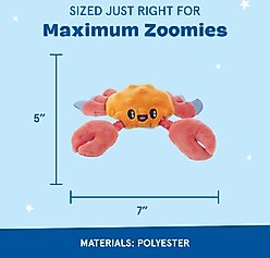 BARK Sally Bitefoot Crab Dog Plush Toy, X-Small slide 2 of 7