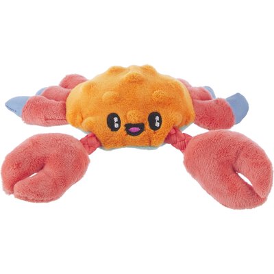 BARK BARK Sally Bitefoot Crab Dog Plush Toy, X-Small