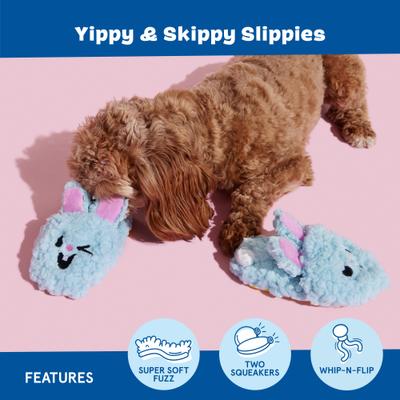 Show full view: BARK YIPPY & SKIPPY SLIPPIES Dog Plush Toy, X-Small slide 3 of 8