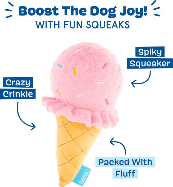 Multipet Gum Gum Scented Ice Cream Cone Dog Toy
