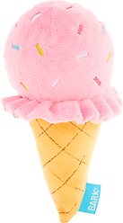 BARK Slobbery Ice Cream Cone Dog Plush Toy, Medium