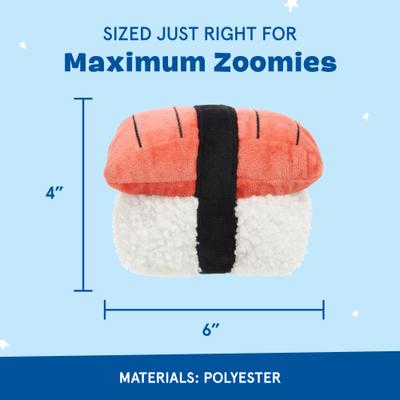 Show full view: BARK Super Tasty Tuna Sushi Dog Plush Toy, Small slide 3 of 9
